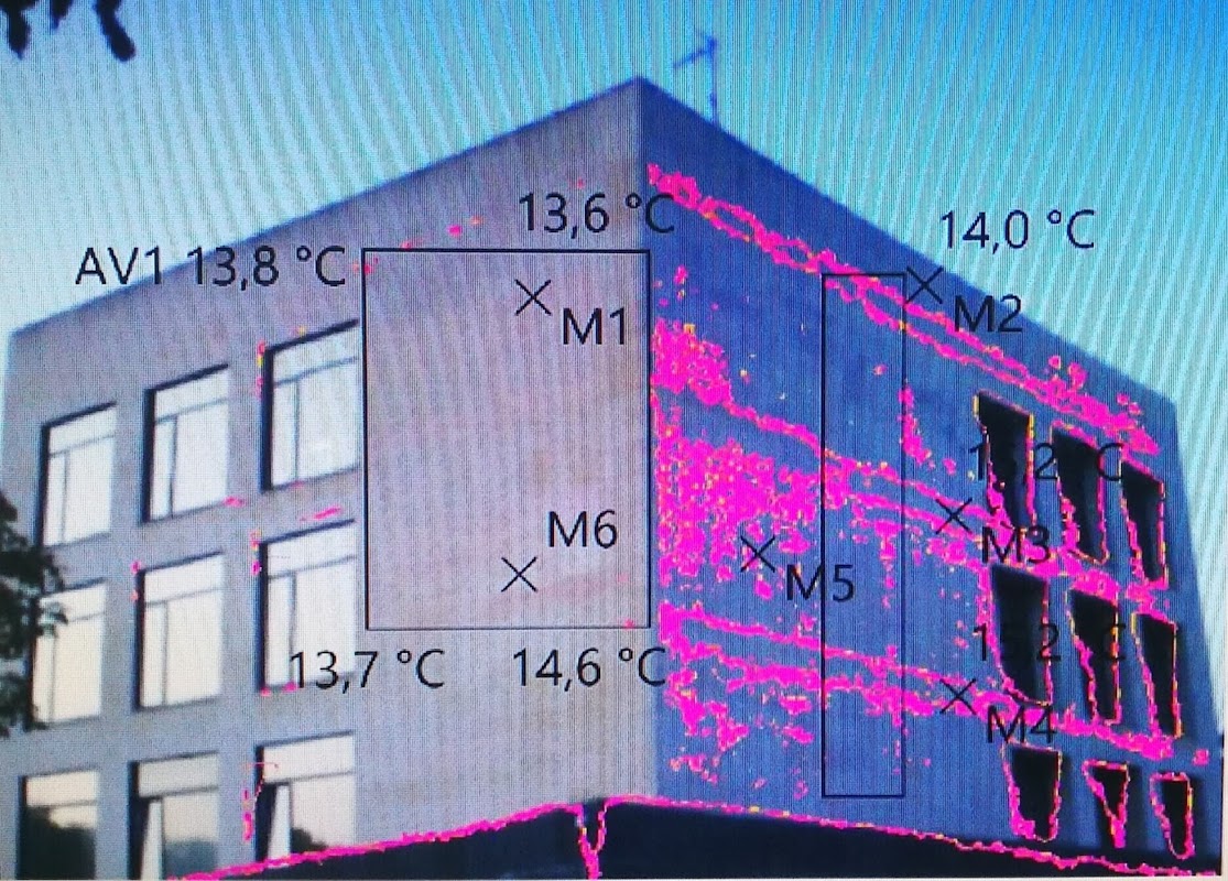 Termografía infrarroja en edificación