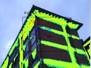 Análisis termográfico de cubierta