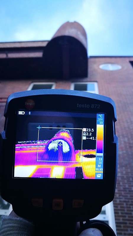 Equipo de termografía en campo